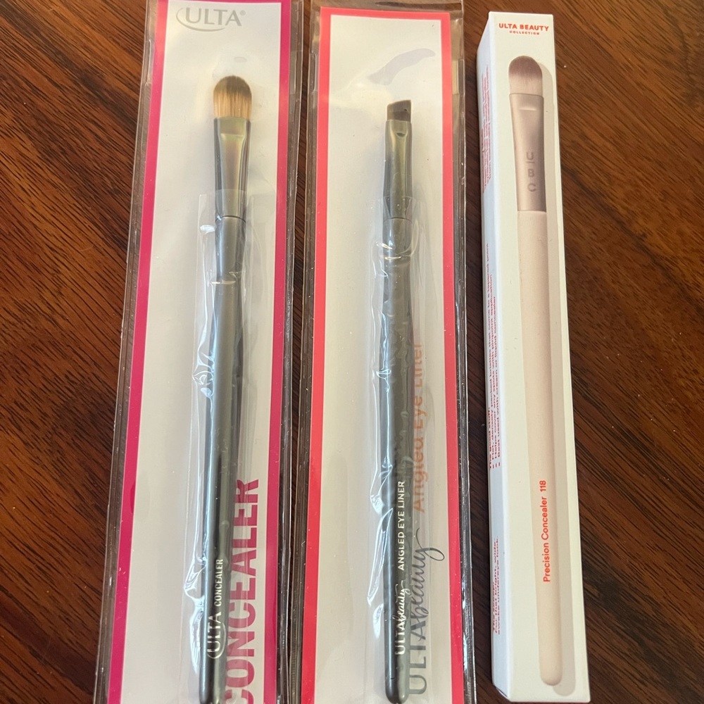 New! Ulta (concealer brush) & Ulta Beauty (concealer + angled eye liner brushes)